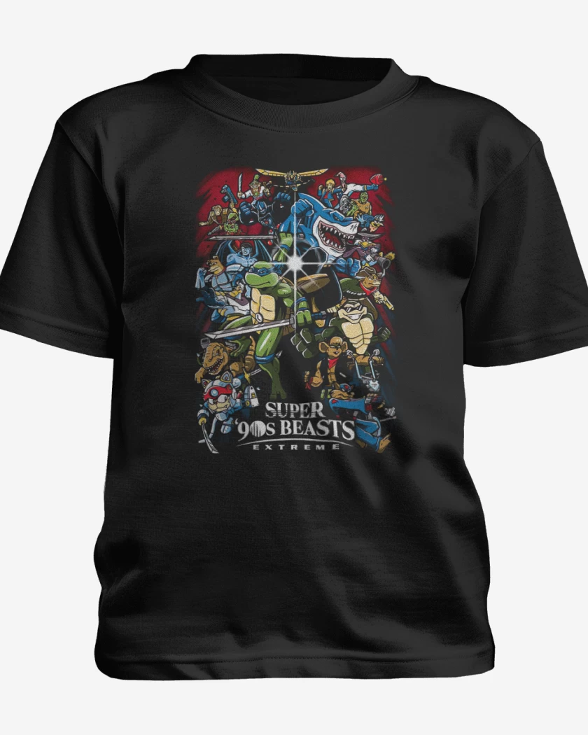 Polera de niño Negro de Super 90s beasts