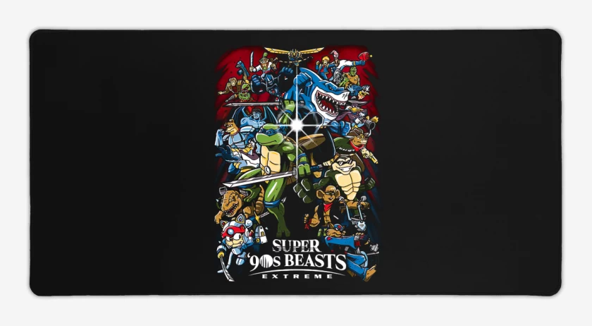 Mouse pad Gamer Super 90s beasts