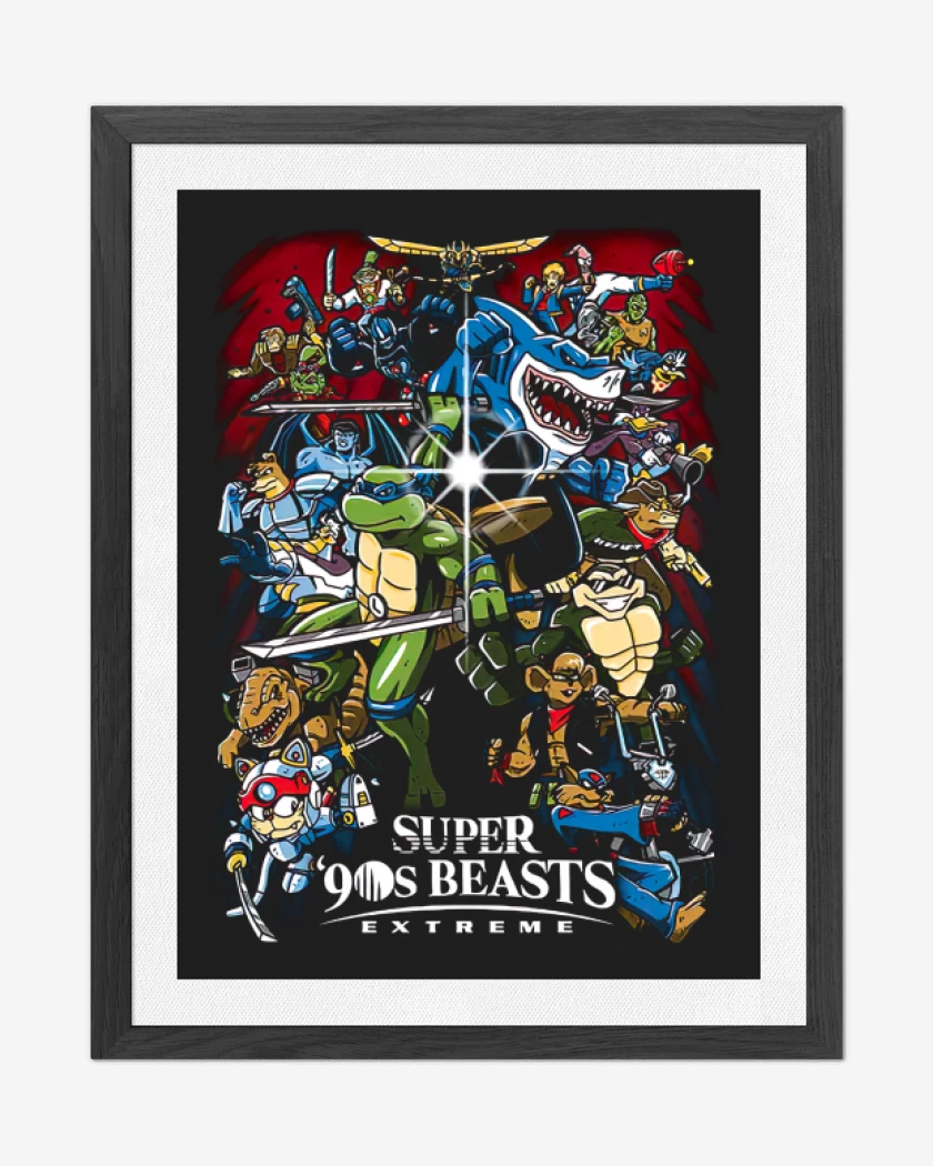 Cuadro decorativo Negro de Super 90s beasts