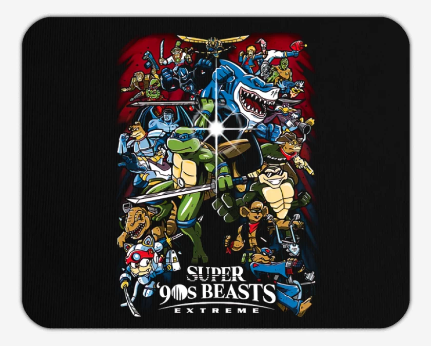 Mousepad Super 90s beasts