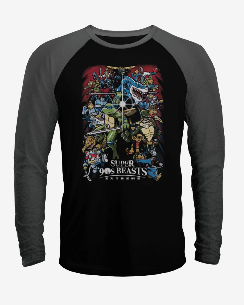 Polera Raglan Super 90s beasts