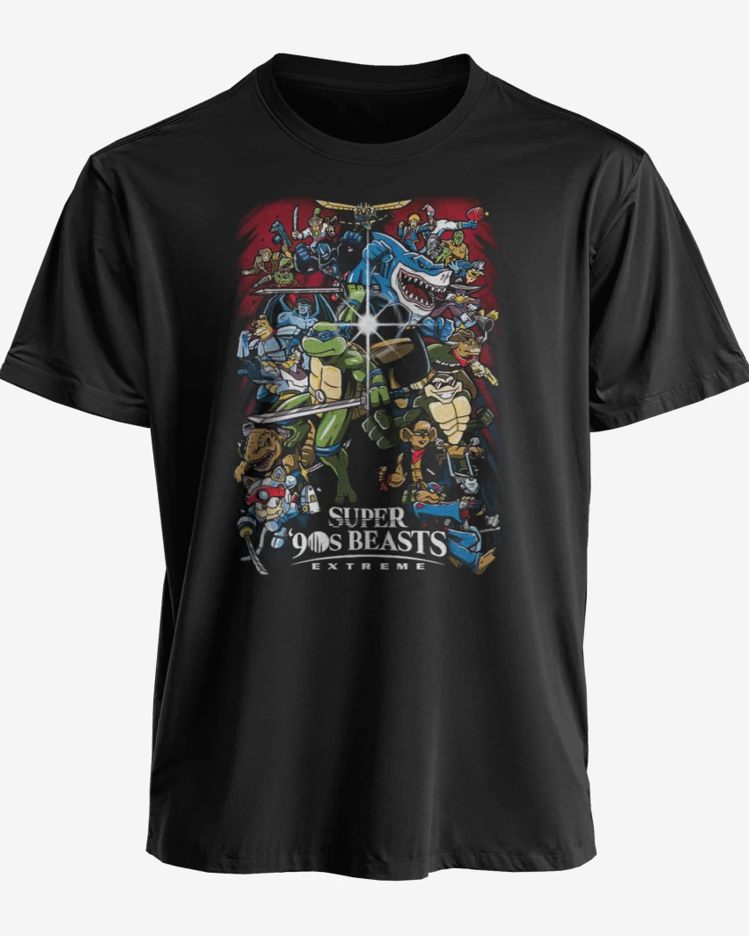 Polera premium Negro de Super 90s beasts