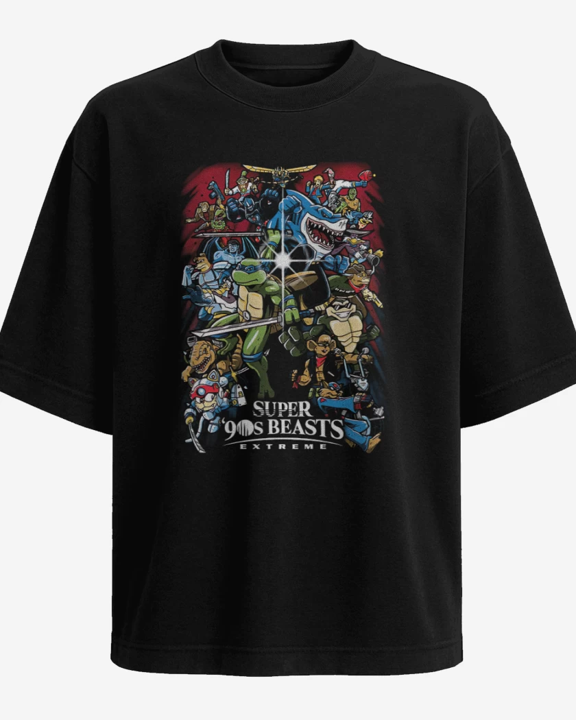 Polera Oversize Super 90s beasts