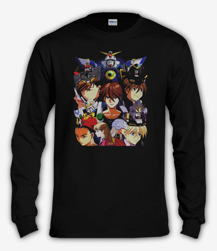 Polera manga larga Negro de Wing