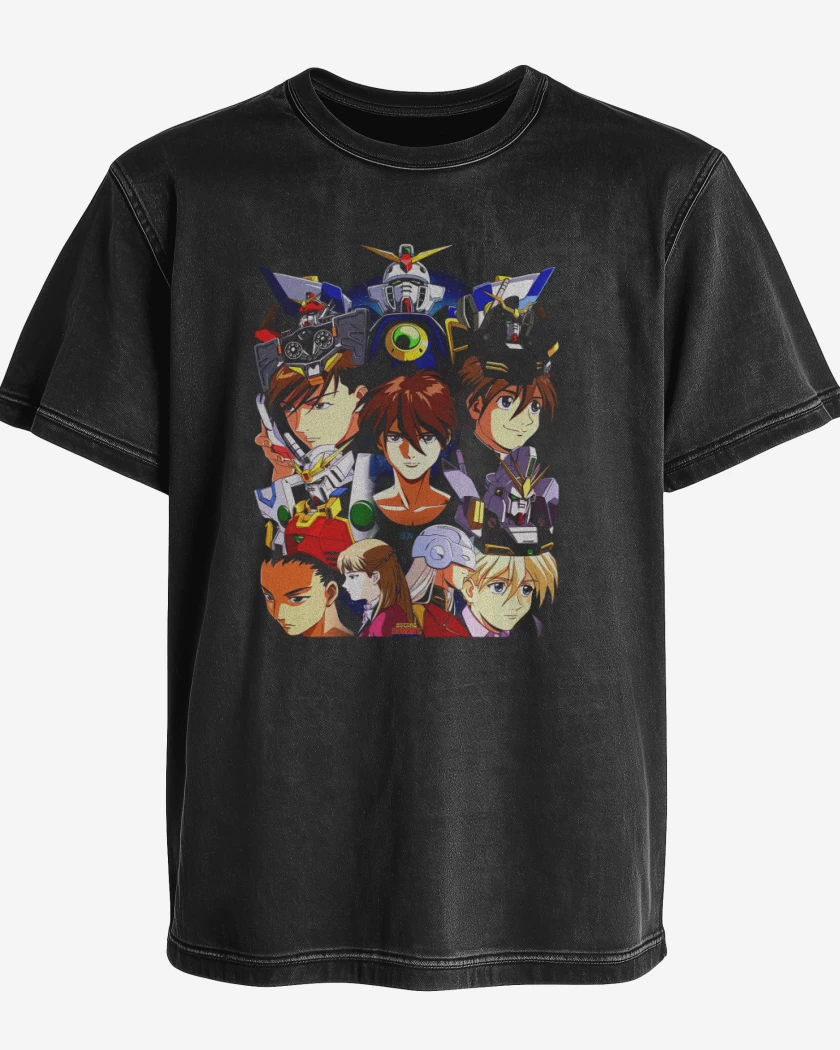 Polera desgastada Negro de Wing