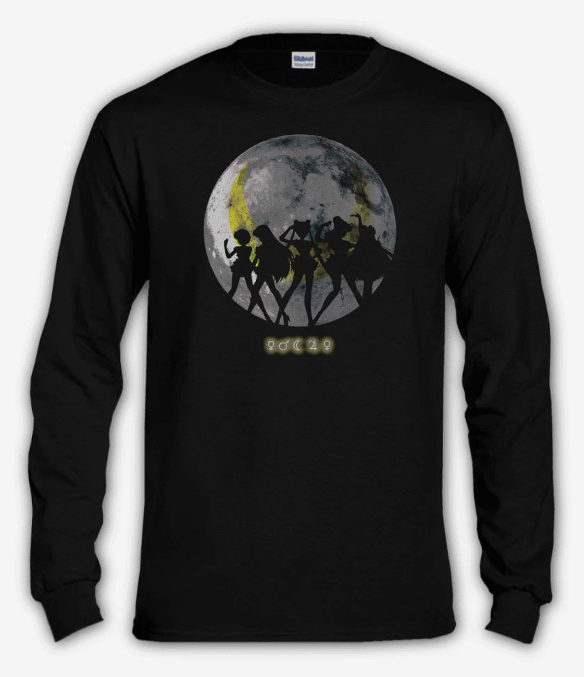 Polera manga larga Negro de Moon Sailor