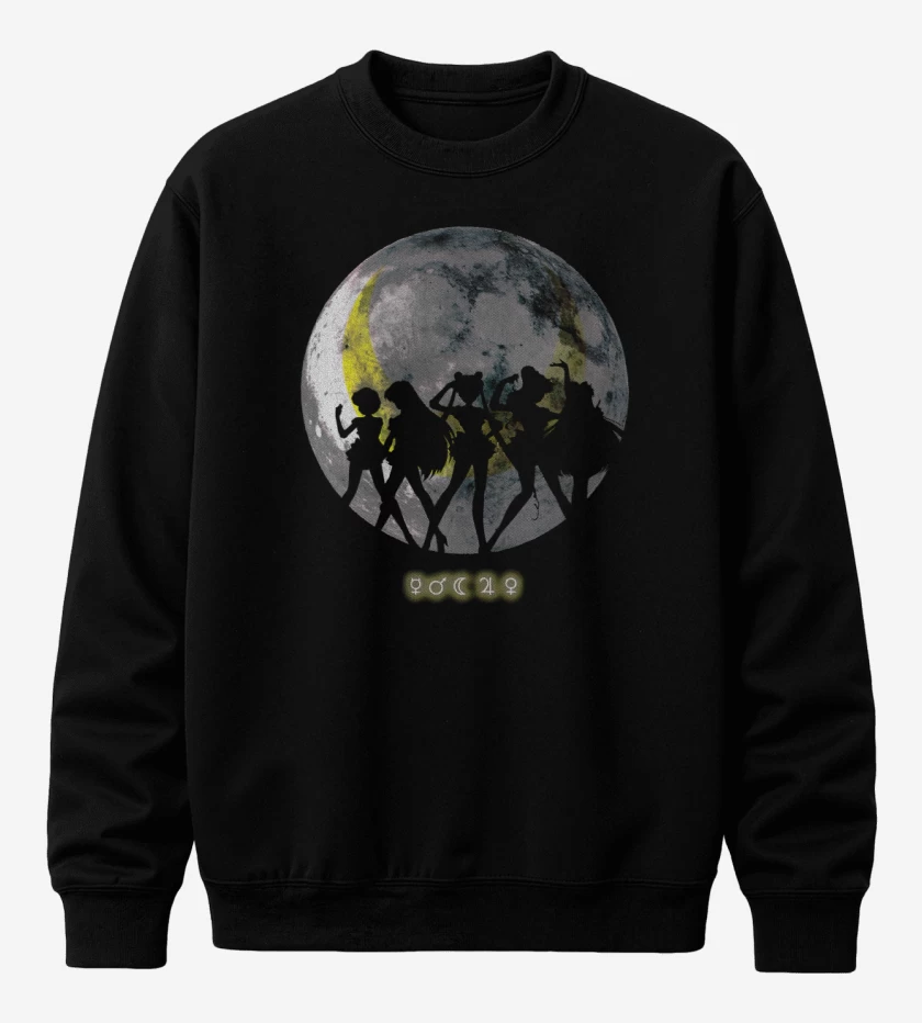 Poleron polo Negro de Moon Sailor