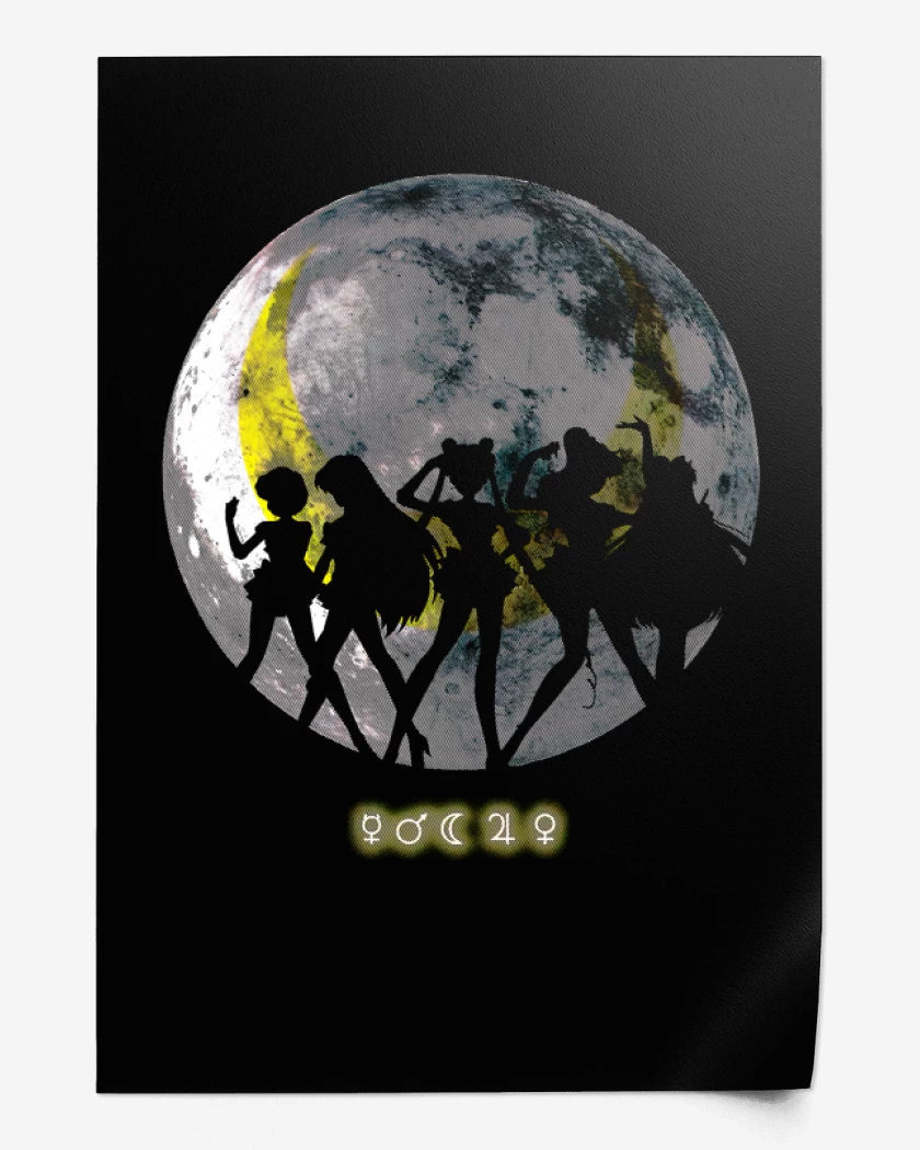 Print Negro de Moon Sailor