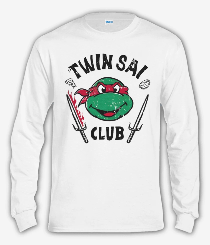 Polera manga larga Blanco de Twin sai club
