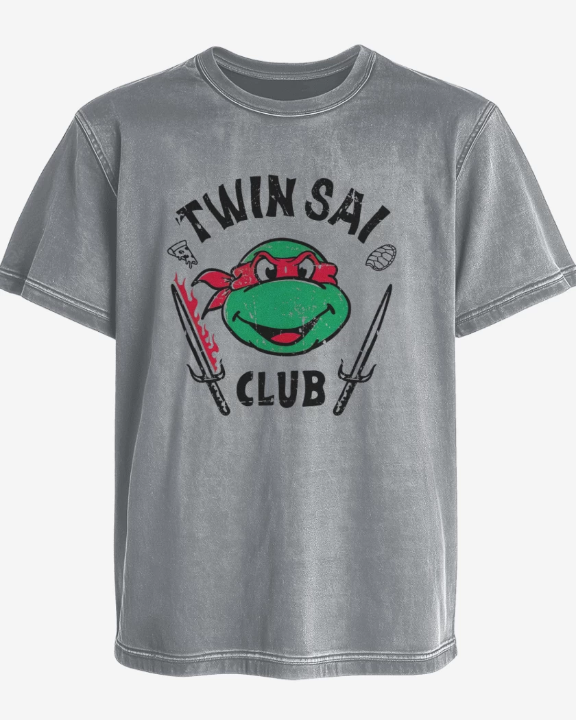 Polera desgastada Twin sai club