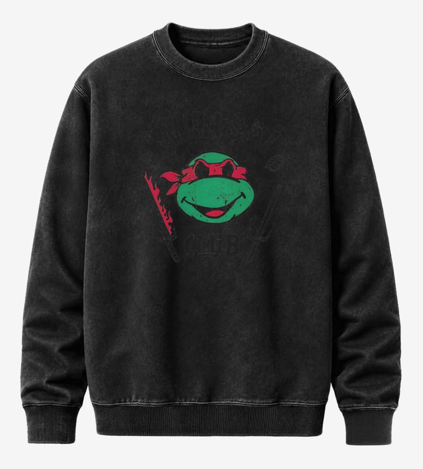 Poleron Polo Acid Wash Negro de Twin sai club