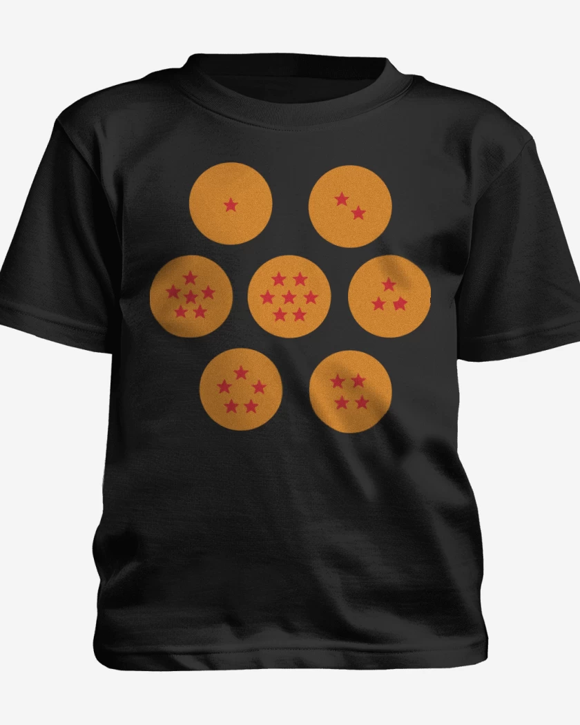 Polera de niño Negro de 7 esferas