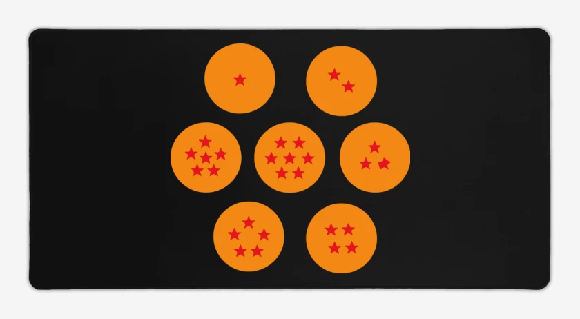 Mouse pad Gamer Negro de 7 esferas