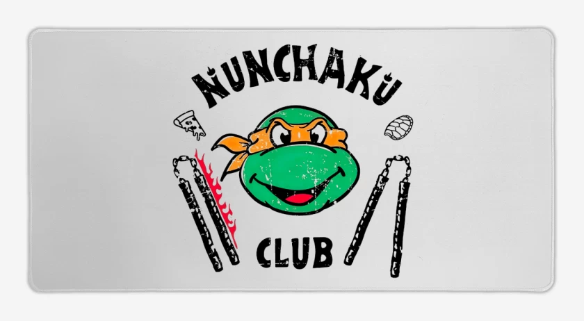 Mouse pad Gamer Blanco de Nunchaku club