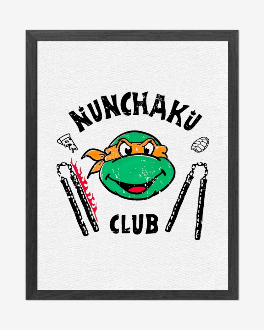 Cuadro decorativo Blanco de Nunchaku club