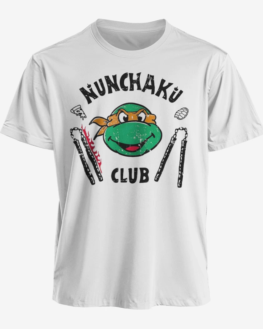 Polera premium Blanco de Nunchaku club