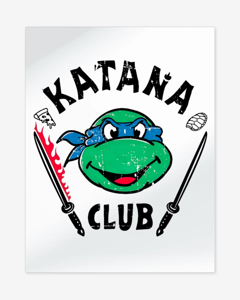 Print metalico Blanco de Katana Club