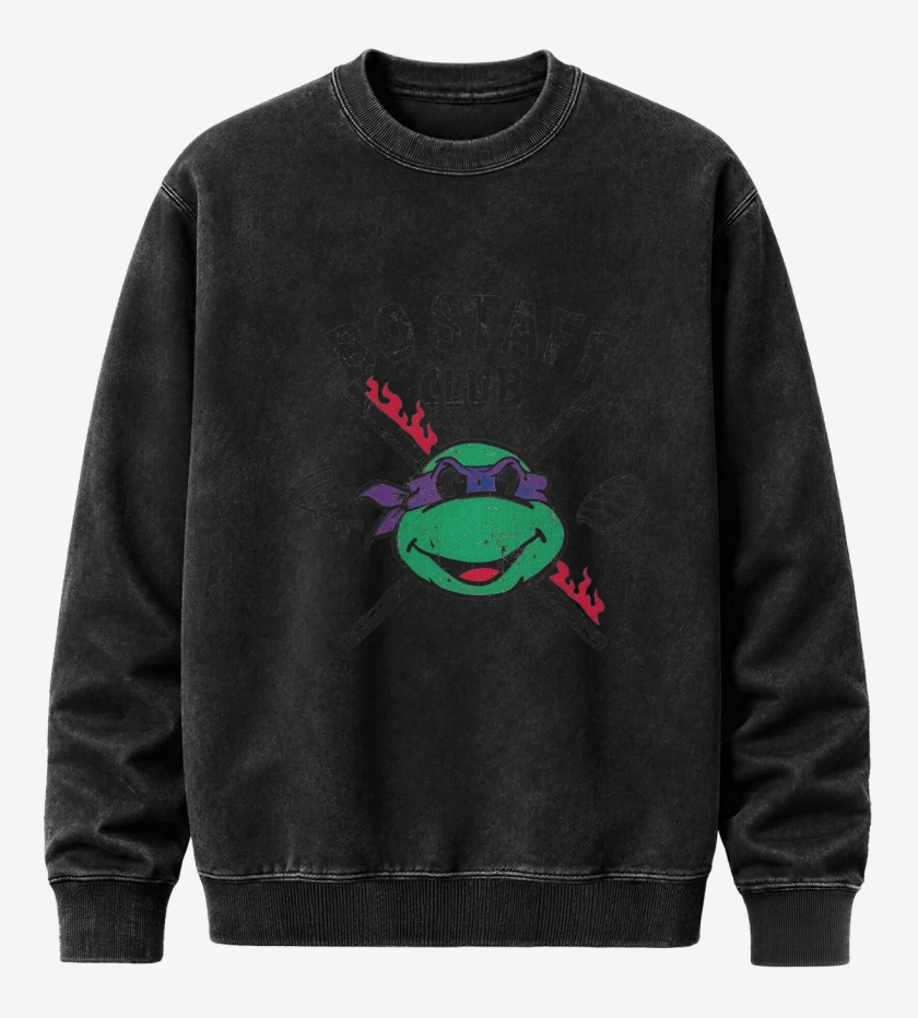 Poleron Polo Acid Wash Negro de Bostaff club