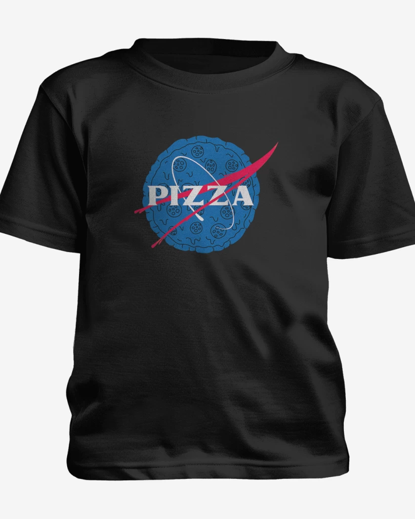 Polera de niño Negro de Pizza
