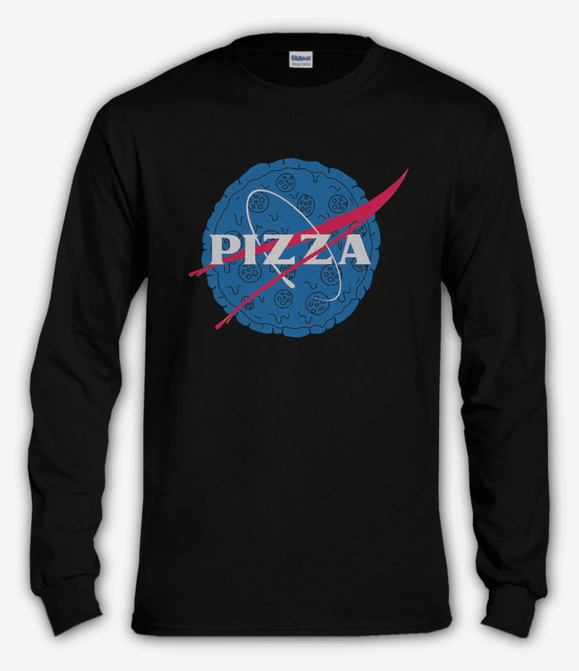 Polera manga larga Negro de Pizza