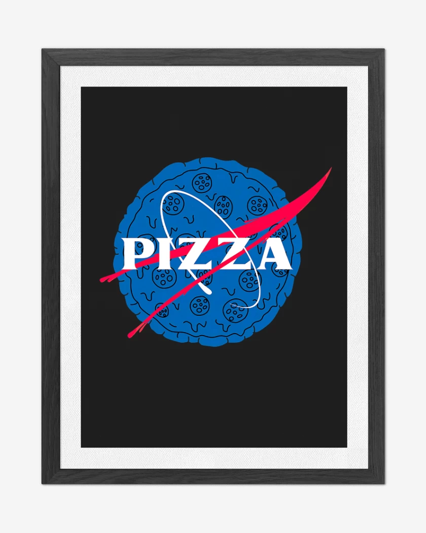 Cuadro decorativo Negro de Pizza