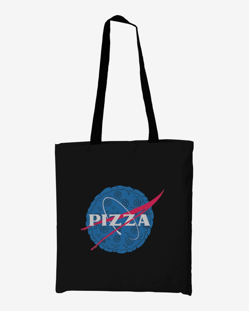Totebag Negro de Pizza