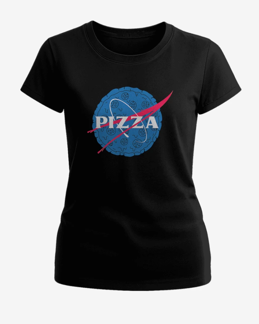 Polera de Mujer Negro de Pizza