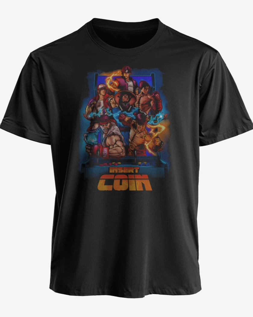 Polera Insert Coin Fighters