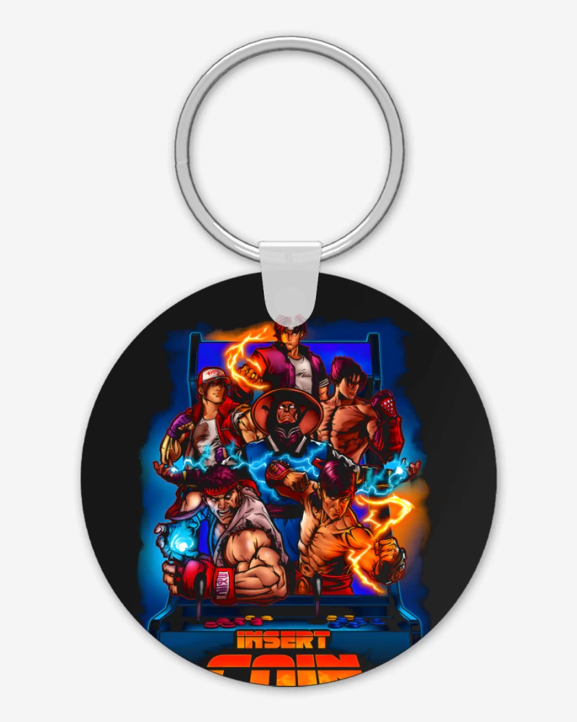 Llavero Insert Coin Fighters