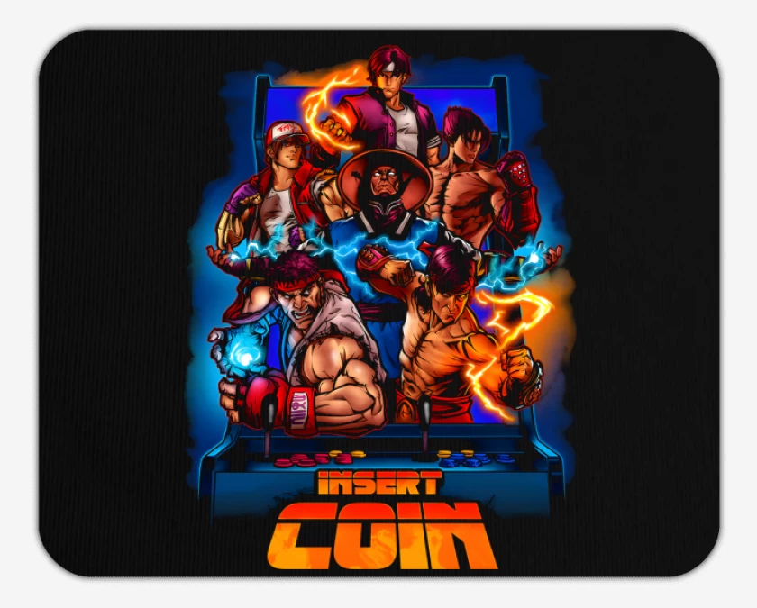 Mousepad Insert Coin Fighters