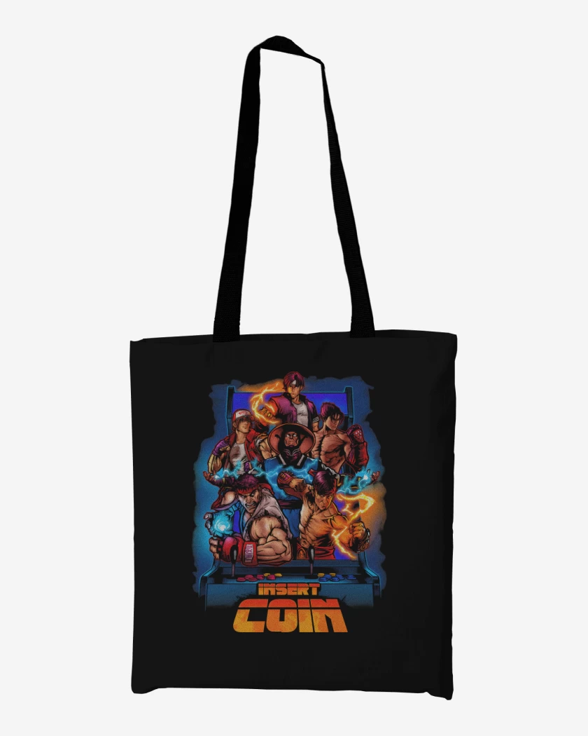 Totebag Insert Coin Fighters