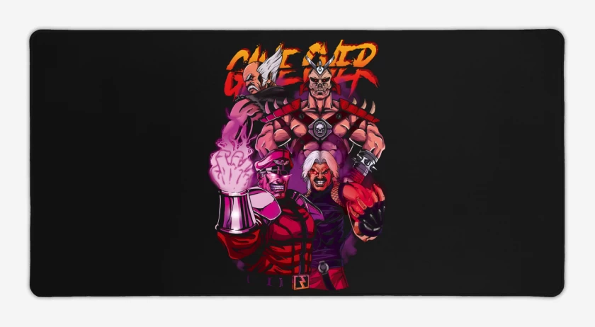 Mouse pad Gamer Negro de Game Over II
