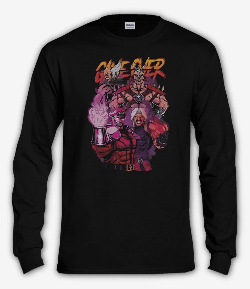 Polera manga larga Negro de Game Over II