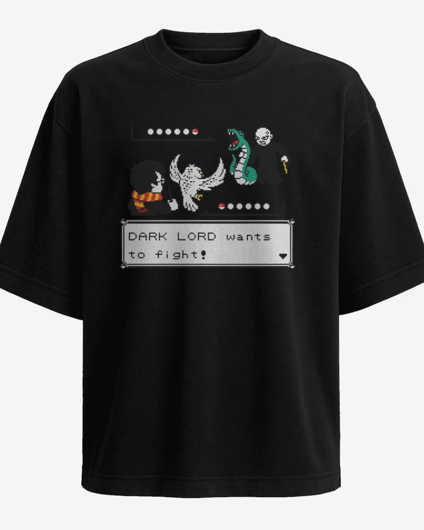 Polera Oversize Batalla a Muerte con Varitas