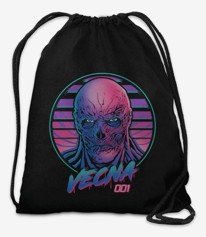 Mochila Negro de Retro 001