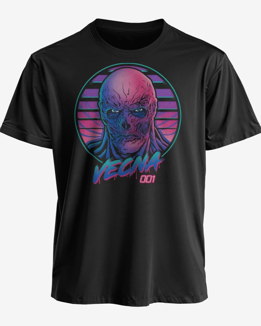 Polera premium Negro de Retro 001