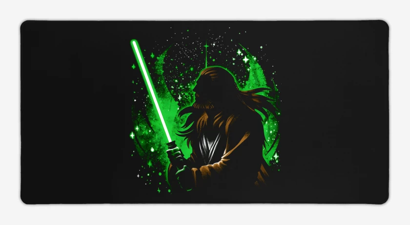 Mouse pad Gamer Negro de Instinto Jedi
