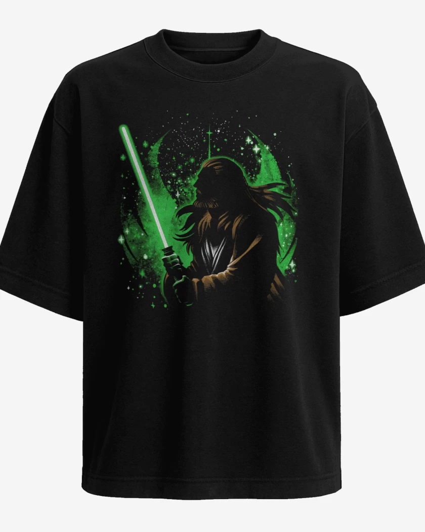 Polera Oversize Negro de Instinto Jedi
