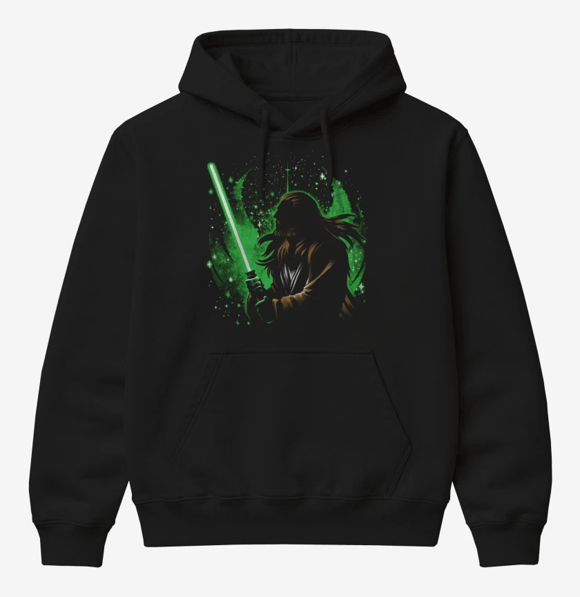 Poleron Canguro básico Negro de Instinto Jedi