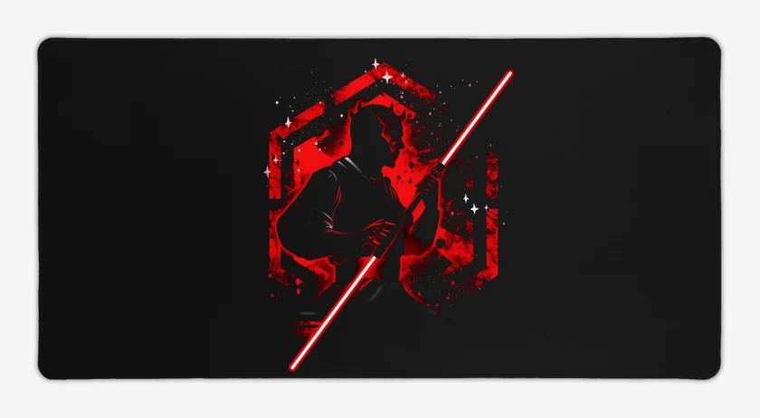 Mouse pad Gamer Negro de Sith de Doble Oscuridad