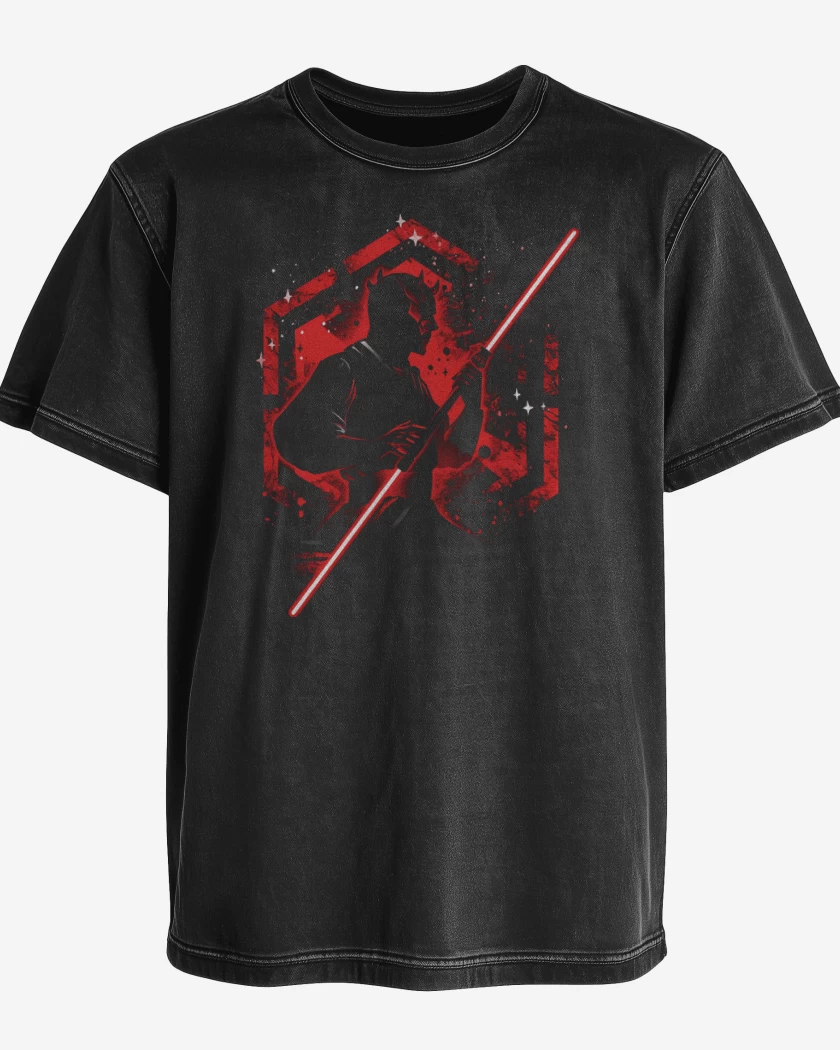 Polera desgastada Negro de Sith de Doble Oscuridad