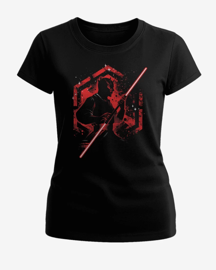 Polera de Mujer Negro de Sith de Doble Oscuridad
