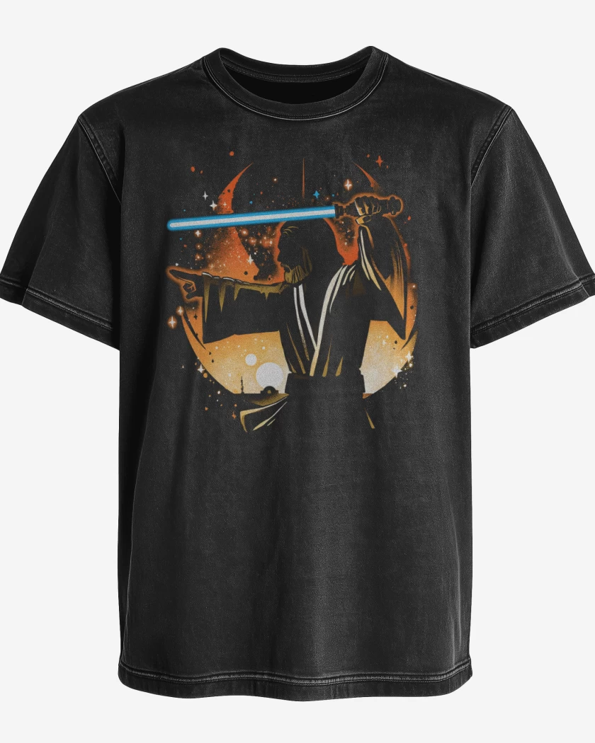 Polera desgastada Negro de La Única Esperanza