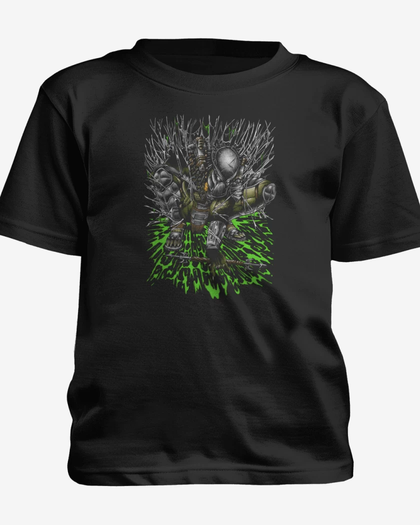 Polera de niño Negro de Cazador de Humanos