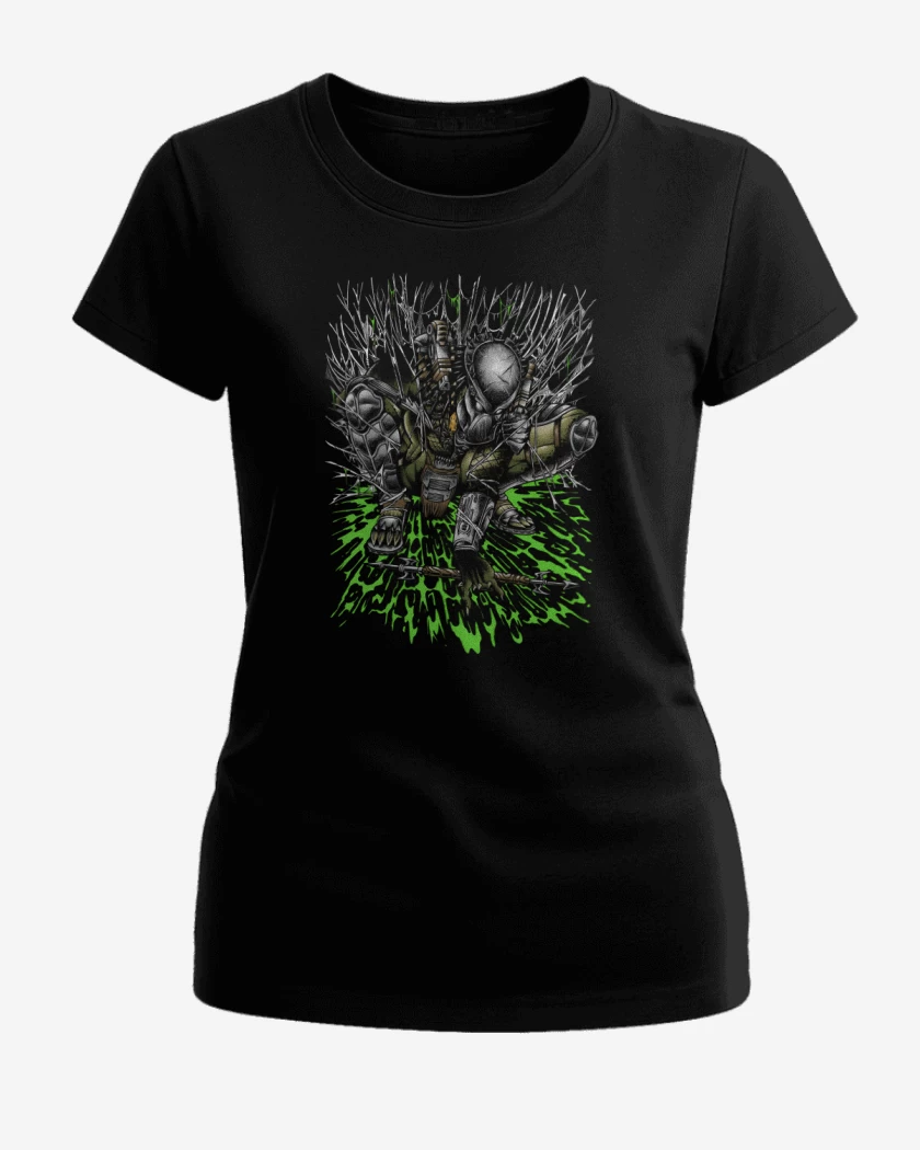 Polera de Mujer Negro de Cazador de Humanos