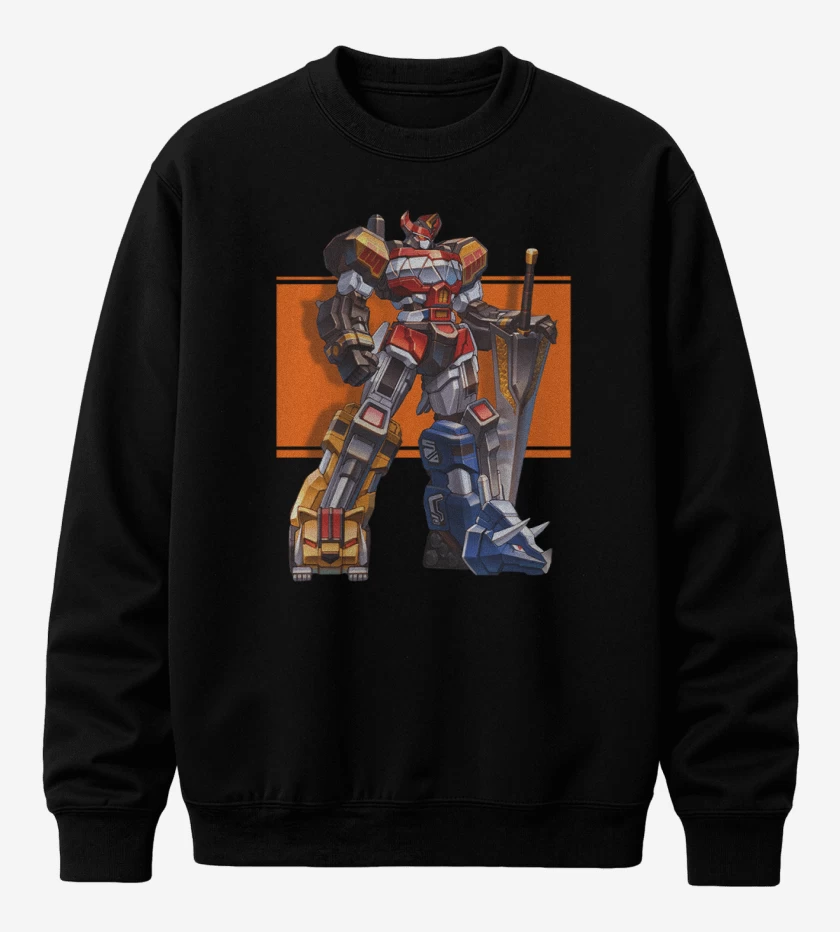 Poleron polo Negro de Megazord