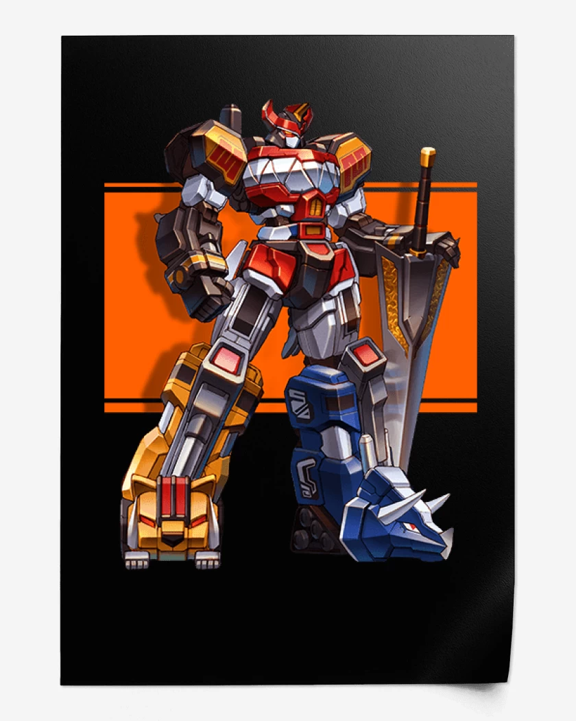Print Negro de Megazord