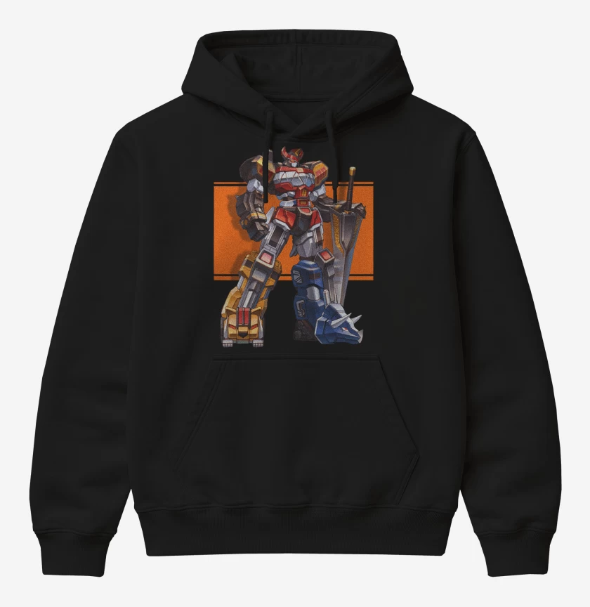 Poleron Canguro básico Negro de Megazord