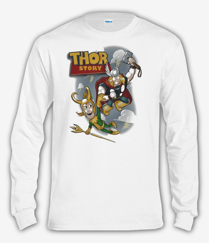 Polera manga larga Thor Story