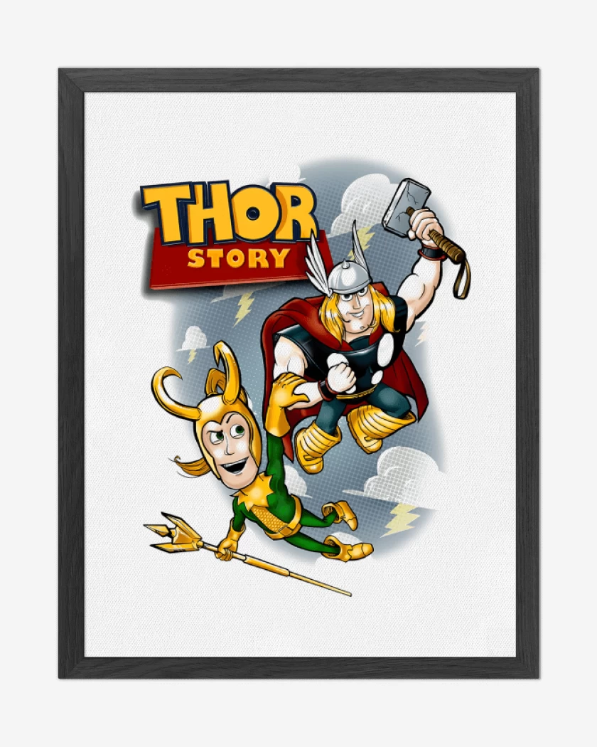 Cuadro decorativo Blanco de Thor Story